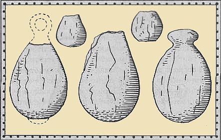 Кистени из кости.X–XIII века