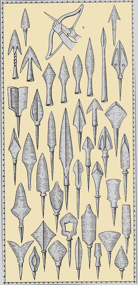 Железные и стальные наконечники стрел. IX век