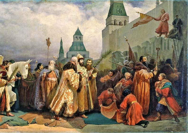 Алексей Михайлович на празднике в Кремле (фрагмент картины Шварца)